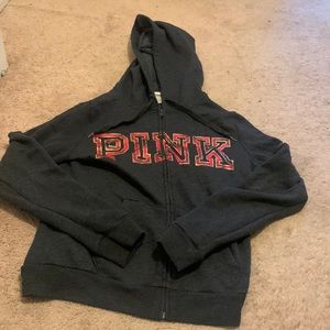 PINK/VS Zip-Up Holiday Jacket